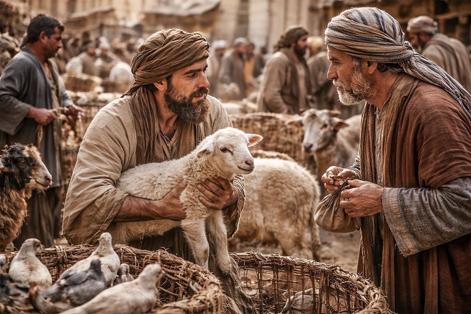 Commerce on the Temple Mount.